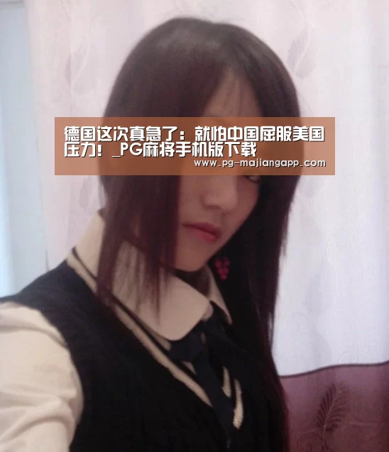德国这次真急了:就怕中国屈服美国压力!_PG麻将手机版下载(图3) PG麻将手机版下载